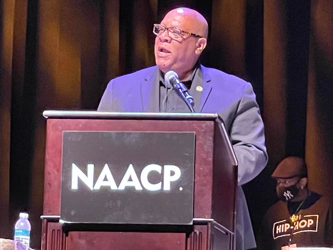 Scot X. Esdaile, NAACP Connecticut State Conference President is also a member of the Hip-Hop Alliance. Photo Credit:  Mark Tyler