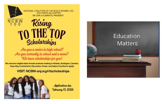 National Coalition of 100 Black Women, Inc. – Southern New Jersey Chapter Launches 2026 “Rising to the Top” Scholarship for Black Women