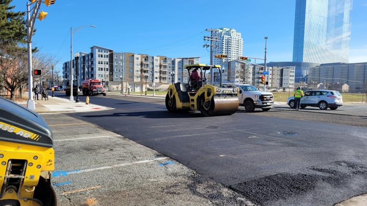 Atlantic Avenue Road Paving Underway