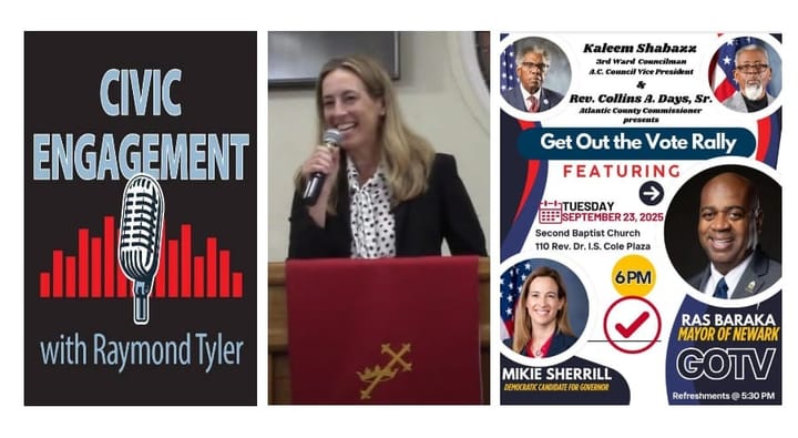 GOTV Rally Draws Democratic Gubernatorial Nominee Sherrill, AC Mayor Small, and Newark Mayor Baraka