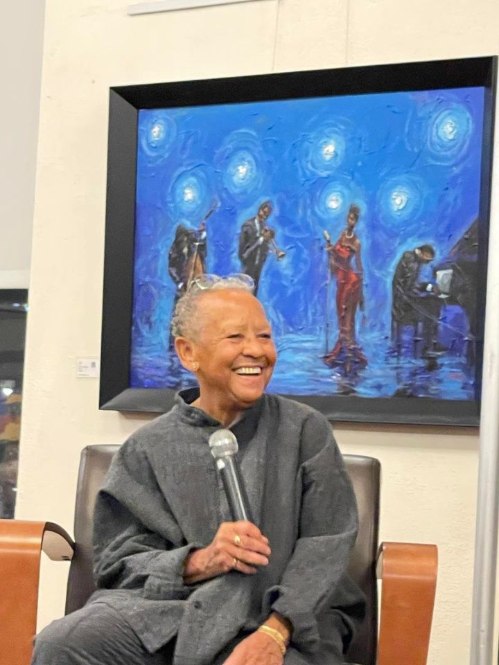 Nikki Giovanni kicks off Black History Month at the Wilmington Public Library. Photo Credit: Mark Tyler