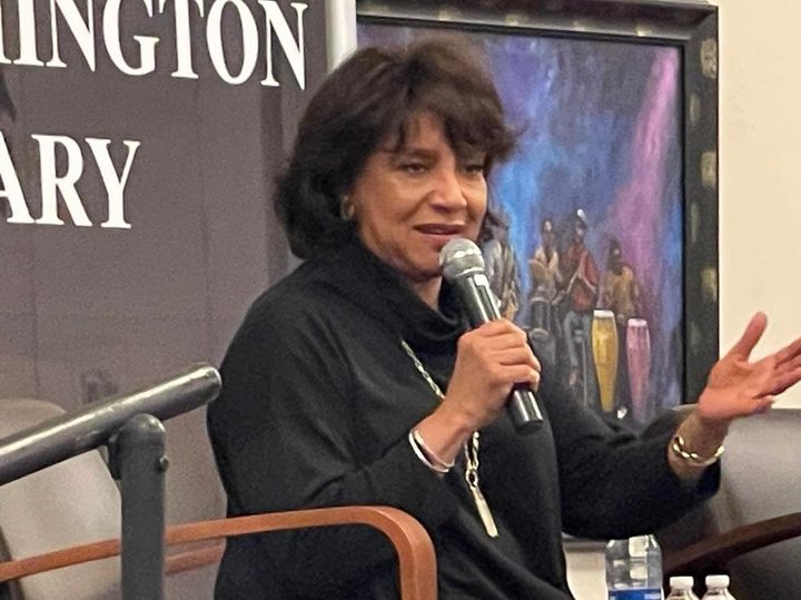 Phylicia Rashad  visited the Wilmington Public Library for its Voices of Power series on Feb. 15. 2023 Photo Credit: Mark Tyl