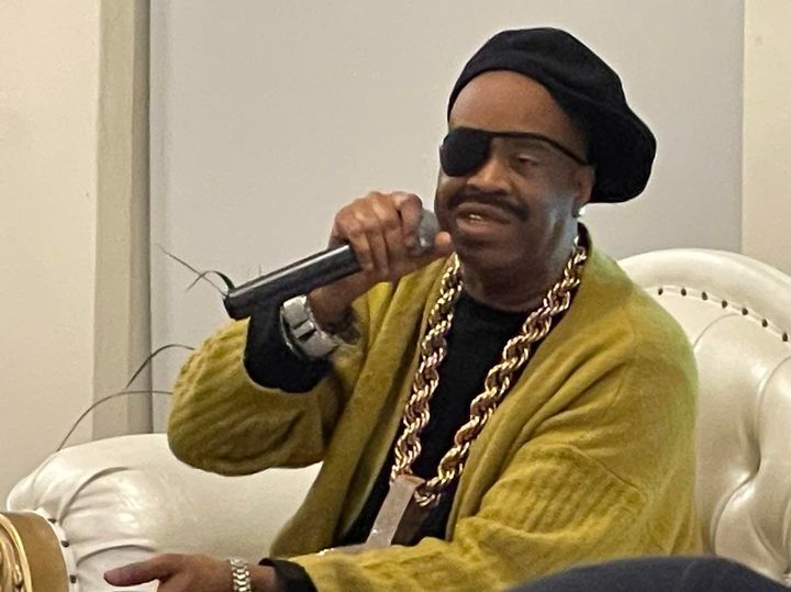Hip Hop artist Richard Martin Lloyd Walters, better known as Slick Rick, performed at the Wilmington Library during Black His