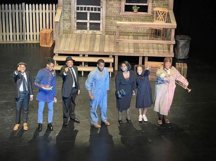The National Players Tour 73 cast takes the stage at the conclusion of August Wilson's Fences at the Stockton University Perf