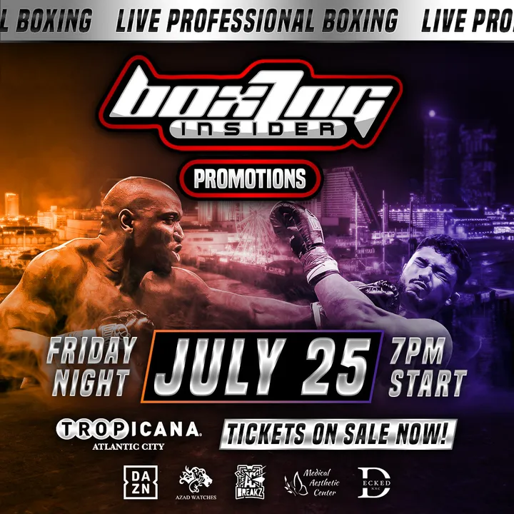 Boxing Returns to Tropicana Atlantic City with 2 Local Fighters on Exciting Ticket