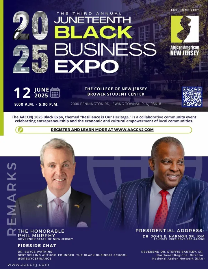 Governor Phil Murphy to Speak at 3rd Annual Juneteenth Black Business Expo at The College of New Jersey
