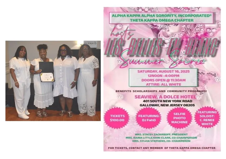The Ladies Of AKA's Les Belles EN Blanc Summer Soiree