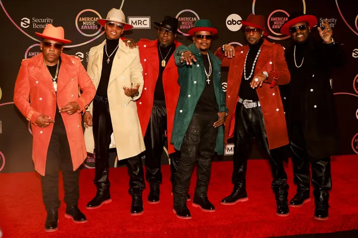 New Edition attends the 2021 American Music Awards. Source: Reuters